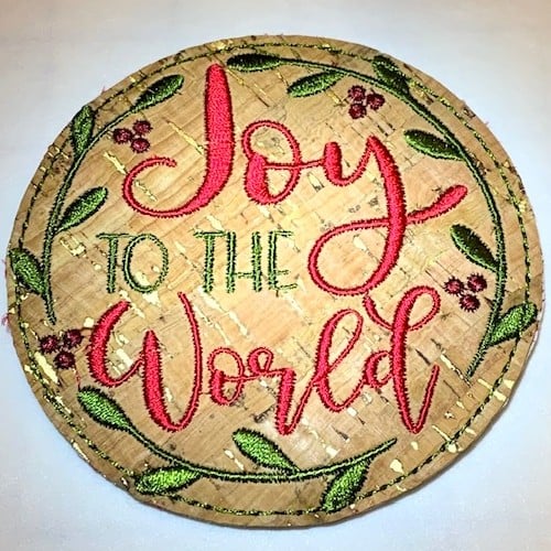 ITH Christmas Coasters Machine Embroidery Palette - 10 Spools - 6 Designs